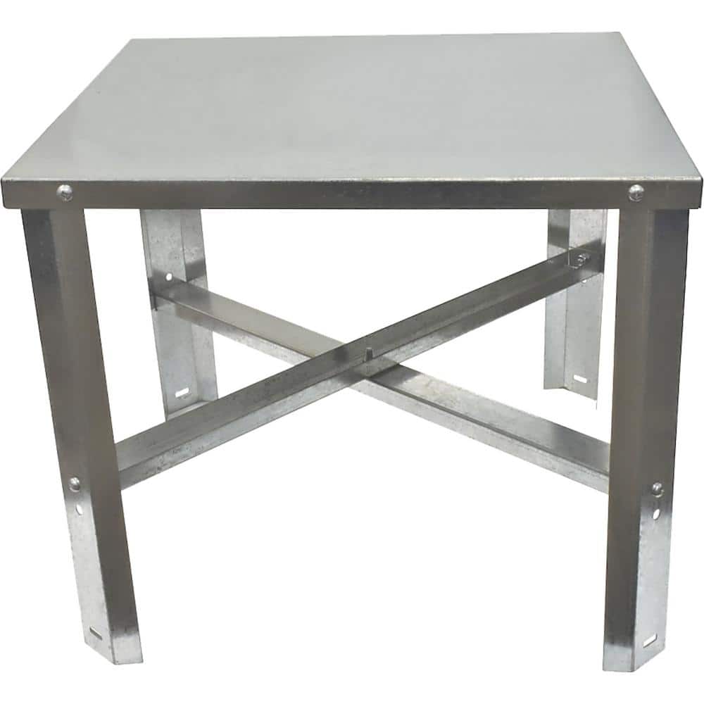 AMERICAN BUILT PRO 24 in. x 24 in. x 18 in. Galvanized Steel Water Heater Stand