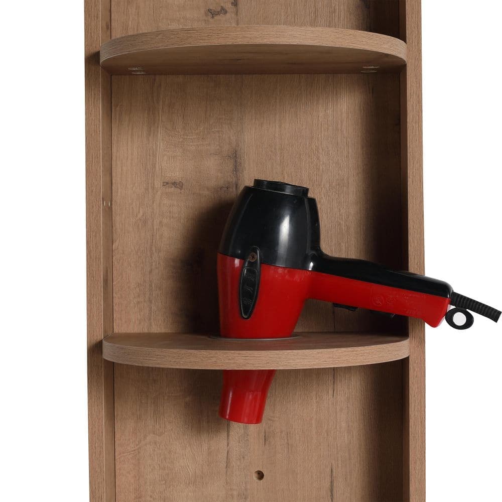 TCYO 12 in. W x 9 in. D x 30 in. H Bathroom Storage Wall Cabinet in Imitative Oak (2)