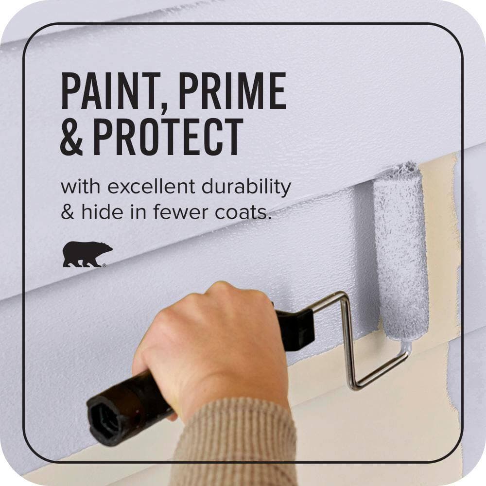 BEHR ULTRA 1 qt. #640C-2 Lavender Sparkle Satin Enamel Exterior Paint & Primer (3)