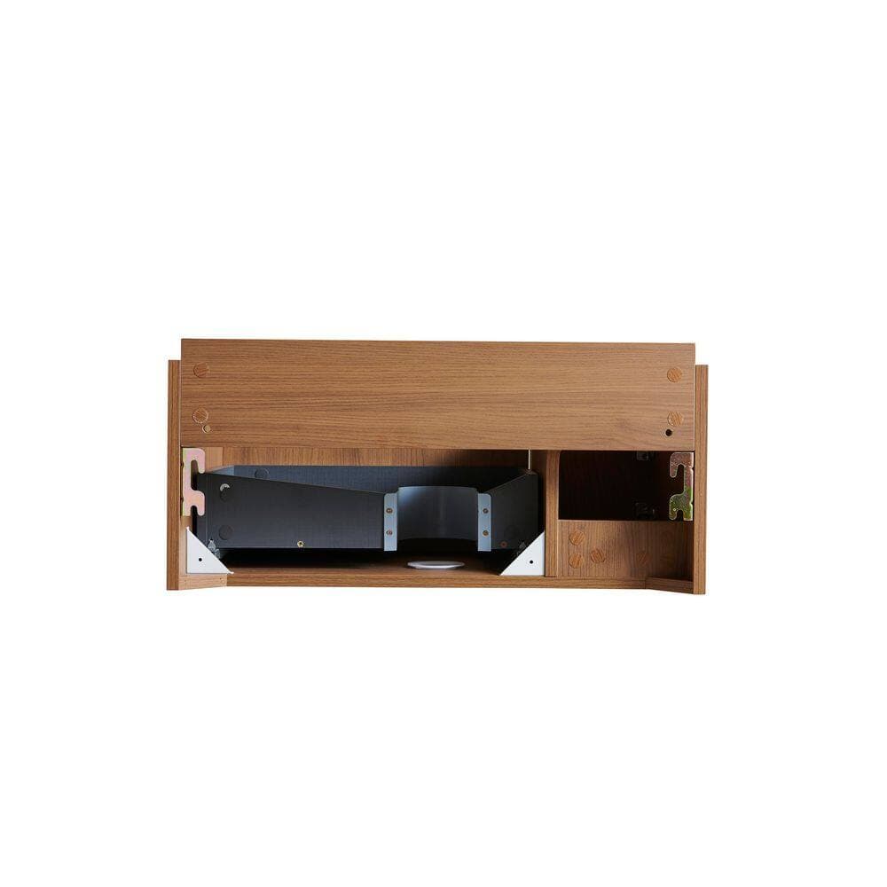 Buruis 30 in. Bath Vanity Cabinet without Top in Brown with Double Doors and One Drawer, Basin Not Included (3)