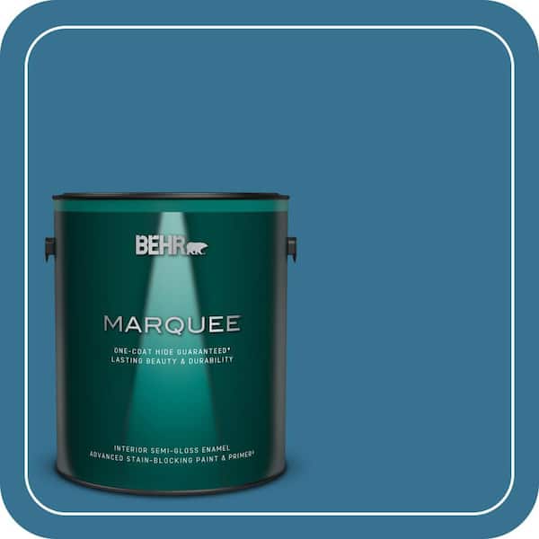 BEHR MARQUEE 1 gal. #T18-14 Soul Search Semi-Gloss Enamel Interior Paint & Primer (2)