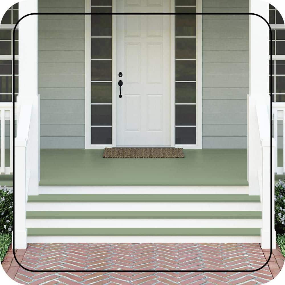 BEHR PREMIUM #PPU11-05 Textured Low-Lustre Enamel Interior/Exterior Porch and Patio Anti-Slip Floor Paint (2)