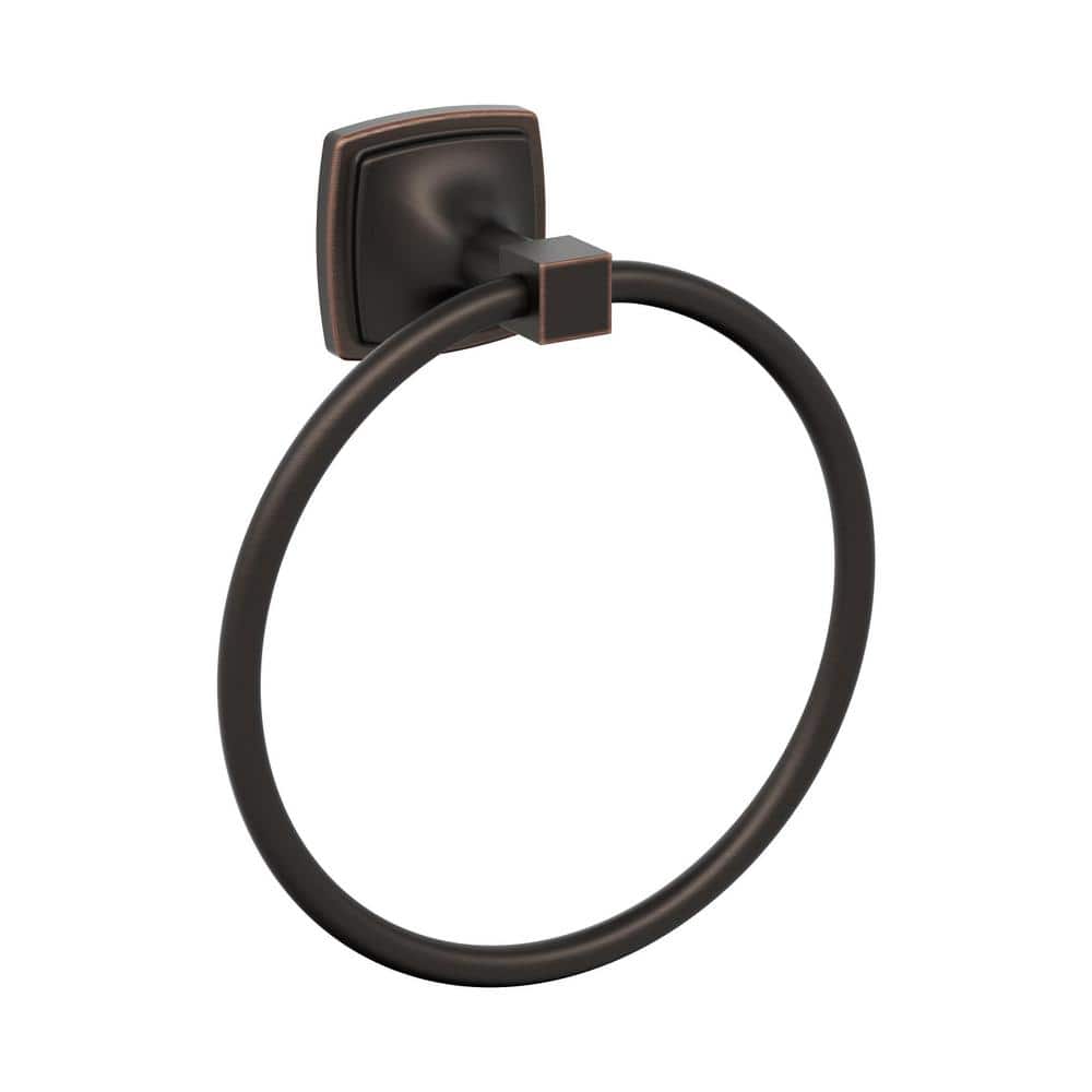 Amerock Stature 7-9/16 in. (192 mm) L Towel Ring in Oil Rubbed Bronze (1)