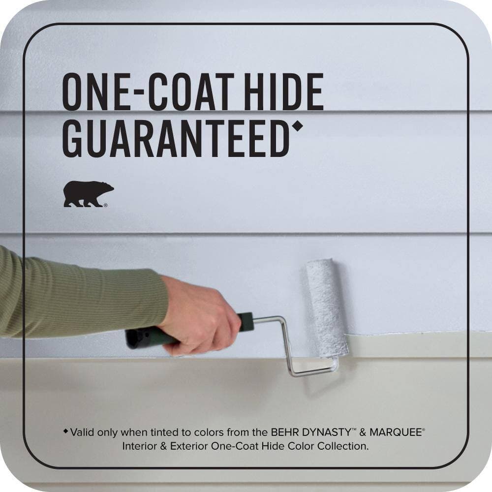 BEHR MARQUEE 1 gal. #600E-2 Harbor Mist Flat Exterior Paint & Primer (3)