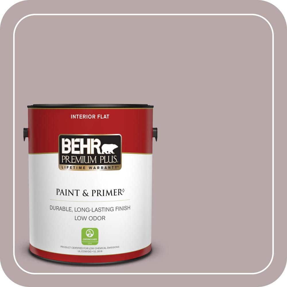 BEHR PREMIUM PLUS 1 gal. #MQ1-36 Object of Desire Flat Low Odor Interior Paint & Primer