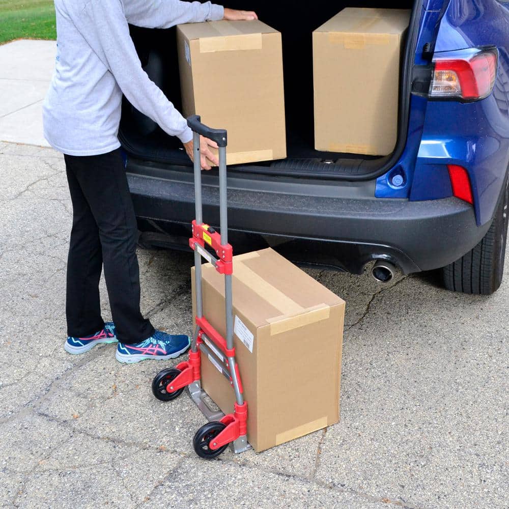 Milwaukee 150 lbs. Convertible Fold-Up Steel Hand Truck with One 60 in. Bungee Cord (4)
