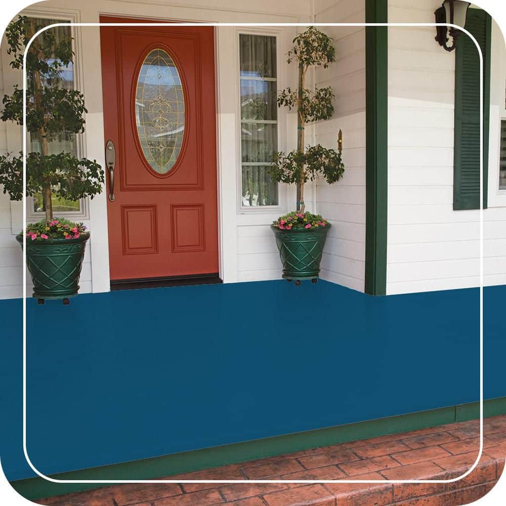 BEHR PREMIUM #S-H-550 Low-Lustre Enamel Interior/Exterior Porch and Patio Floor Paint (2)