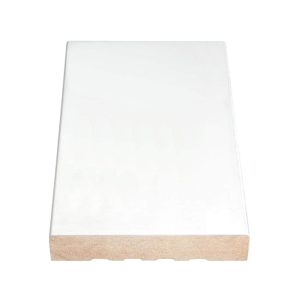 HOUSE OF FARA 11/16 in. D x 6-7/8 in. W x 81-11/16 in. L Primed Pine Wood PFJ Jamb Moulding (1)