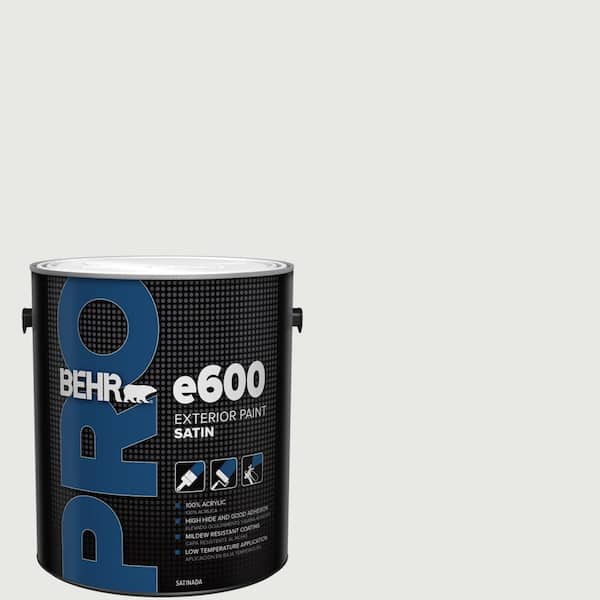 BEHR PRO 1 gal. #750E-1 Steam White Satin Exterior Paint (2)