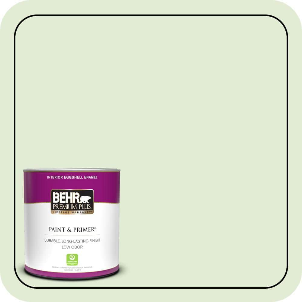 BEHR PREMIUM PLUS #P380-2 Misted Fern Interior/Exterior Paint & Primer Color Sample