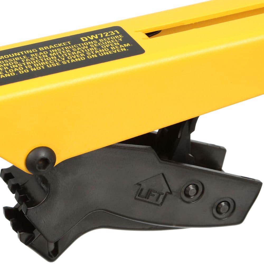DEWALT Miter Saw Workstation Tool Mounting Brackets with Bonus Wide Miter Saw Stand Material Support and Miter Saw Crown Stops (3)