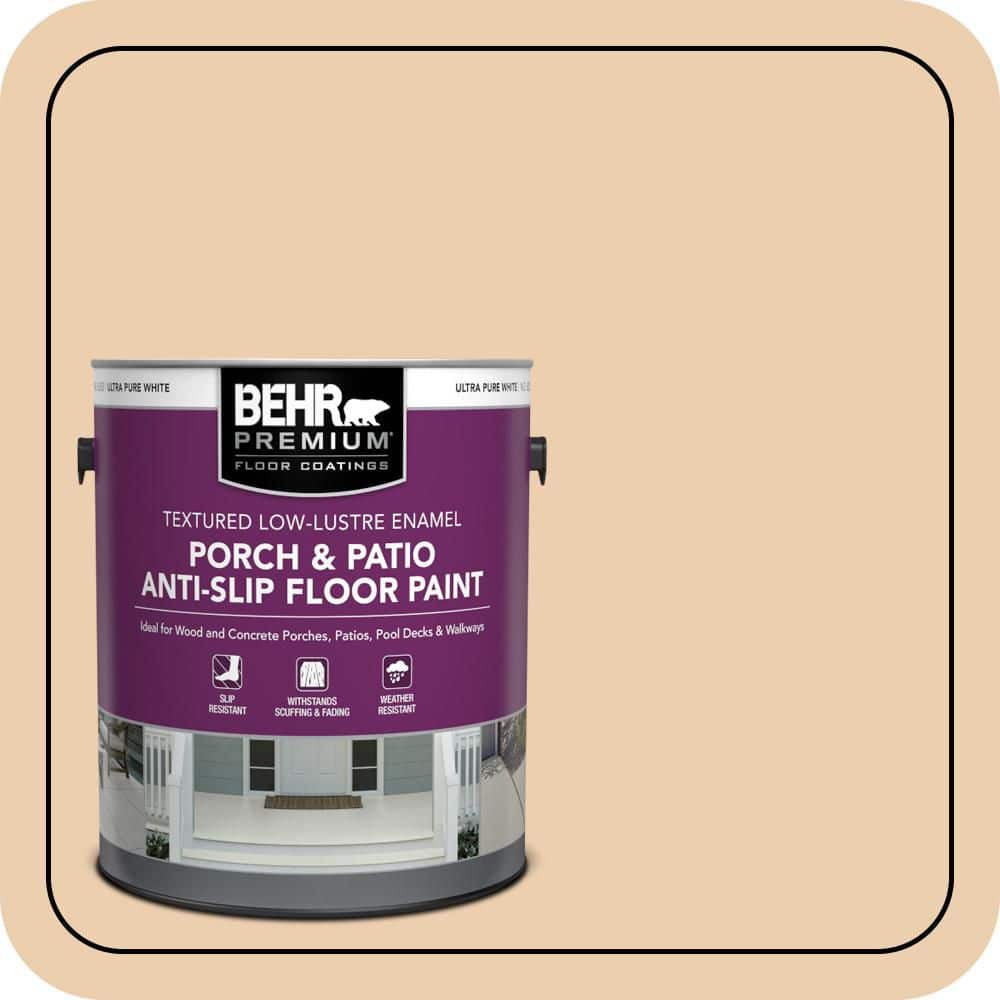 BEHR PREMIUM 1 gal. #S270-2 Chai Textured Low-Lustre Enamel Interior/Exterior Porch and Patio Anti-Slip Floor Paint (1)