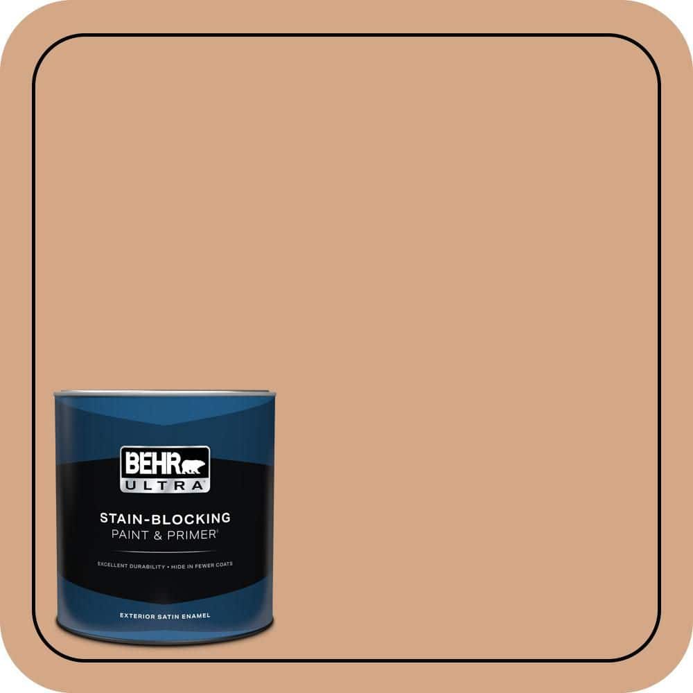 BEHR ULTRA 1 qt. #PPU3-11 Autumn Air Satin Enamel Exterior Paint & Primer