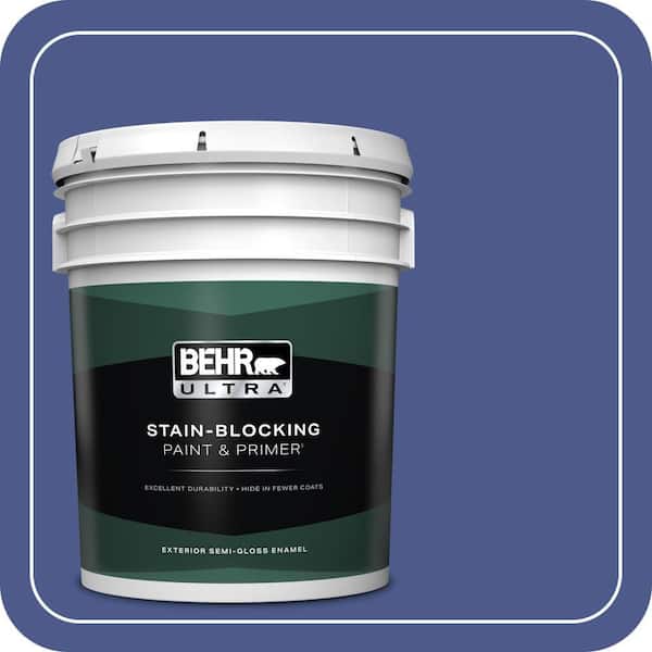 BEHR ULTRA 5 gal. #S-G-610 Gem Semi-Gloss Enamel Exterior Paint & Primer (2)