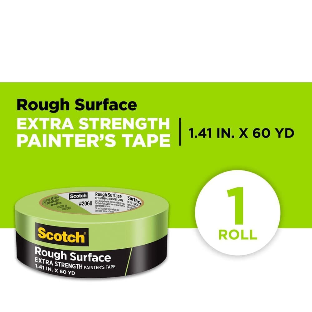 3M Scotch 0 . 60.1 yds. Masking Tape for Hard-to-Stick Surfaces (Case of)