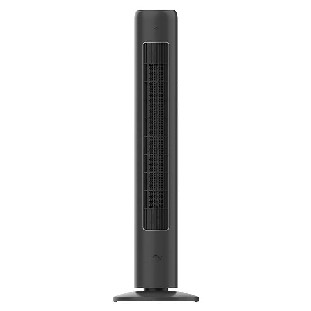 Midea 42 in. 3-Speeds Tower Fan in Gray with Wi-Fi, Sleep Mode, 60° Oscillation, 7-Hours Timer, Aromatherapy Box, Negative Ion