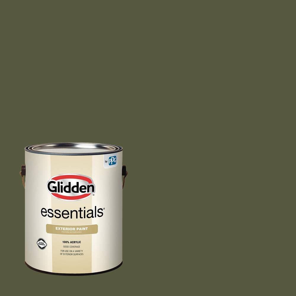 Glidden Essentials 1 gal. PPG1125-7 Pinetop Flat Exterior Paint