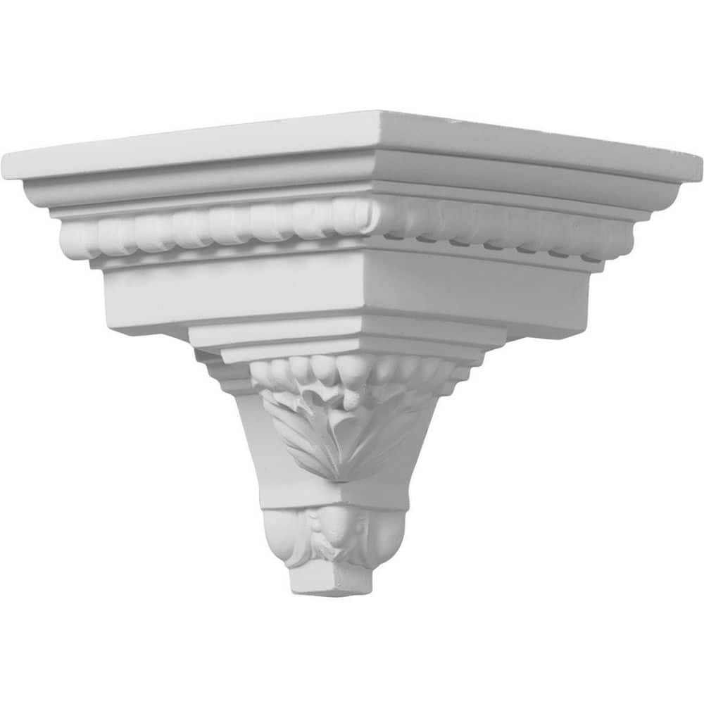 Ekena Millwork 5-1/4 in. x 5-1/4 in. x 5-1/4 in. Urethane Outside Corner Moulding (Matches Moulding MLD05X05X07AT) (1)