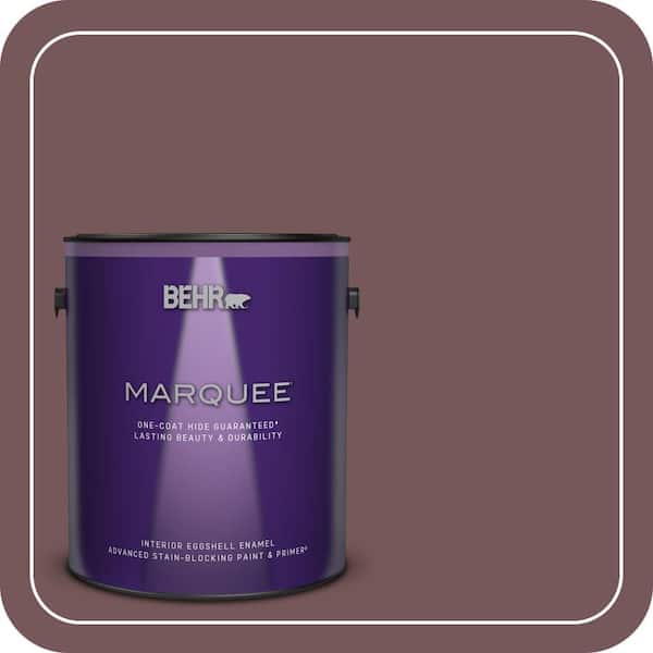 BEHR MARQUEE 1 gal. #MQ1-48 Czarina One-Coat Hide Eggshell Enamel Interior Paint & Primer (2)