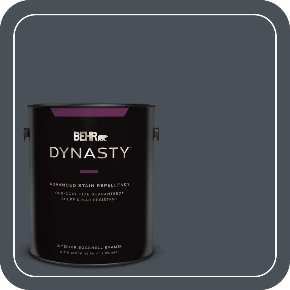 BEHR DYNASTY 1 gal. #PPU25-22 Chimney Eggshell Enamel Interior Stain-Blocking Paint & Primer