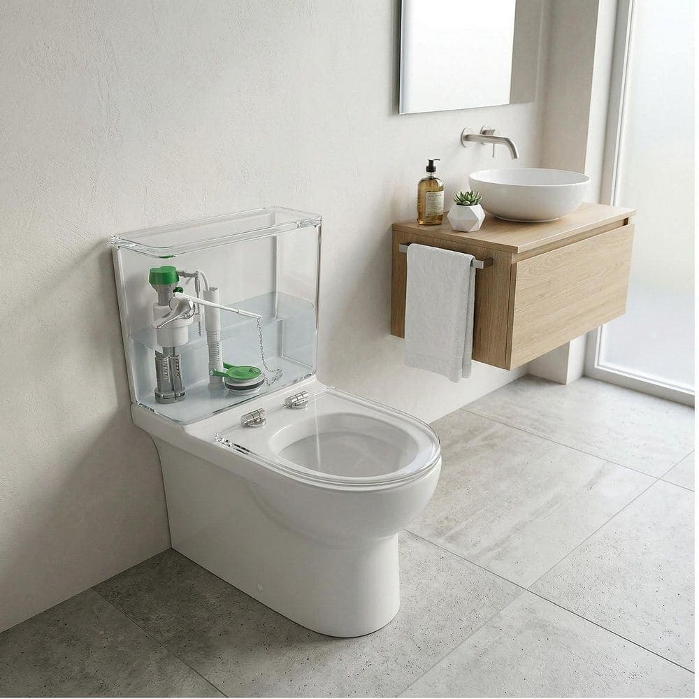 Plumbflex 3 in. Toilet Flush Valve Adjustable Water Saving Flush Valve Fits Most Toilets Consistent Flush Performance (2)