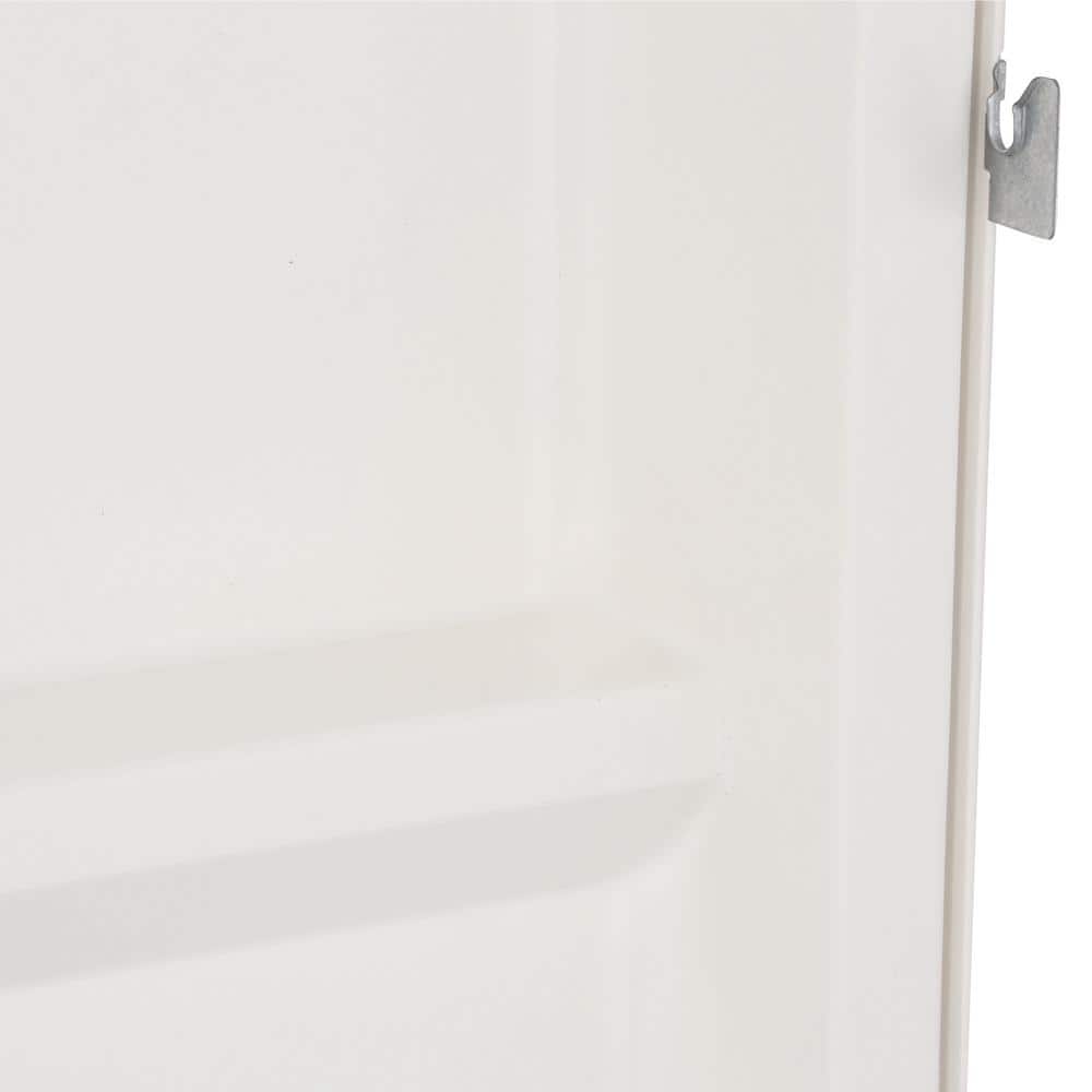 Swan 34 in. x 48 in. x 72 in. 3-Piece Direct-to-Stud Alcove Shower Surround in White (3)