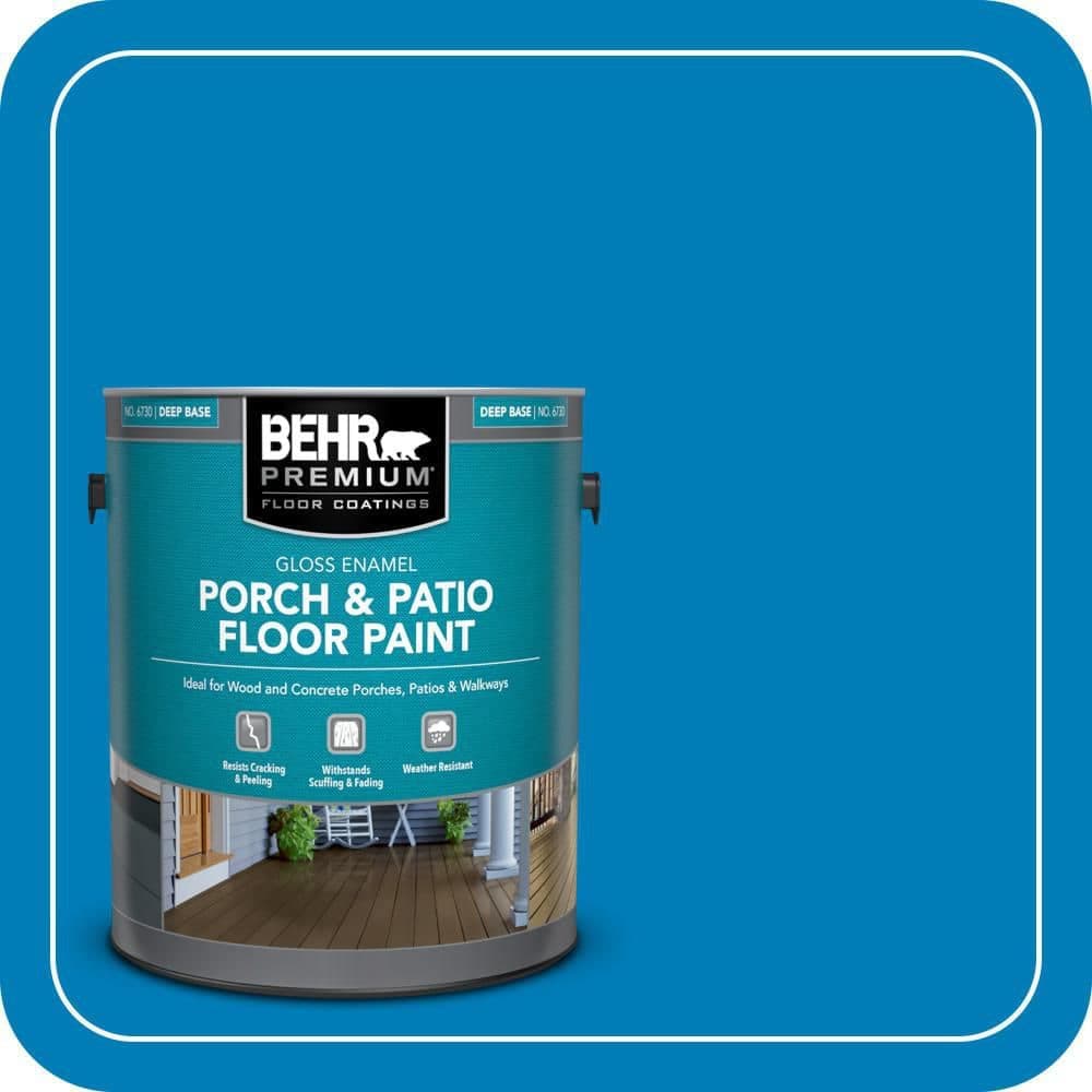 BEHR PREMIUM 1 gal. #S-G-550 Artesian Water Gloss Enamel Interior/Exterior Porch and Patio Floor Paint
