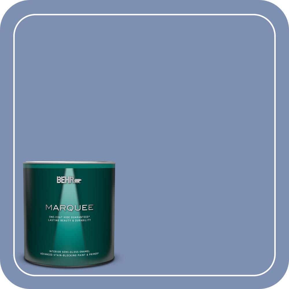 BEHR MARQUEE 1 qt. #600D-5 Babbling Brook Semi-Gloss Enamel Interior Paint & Primer
