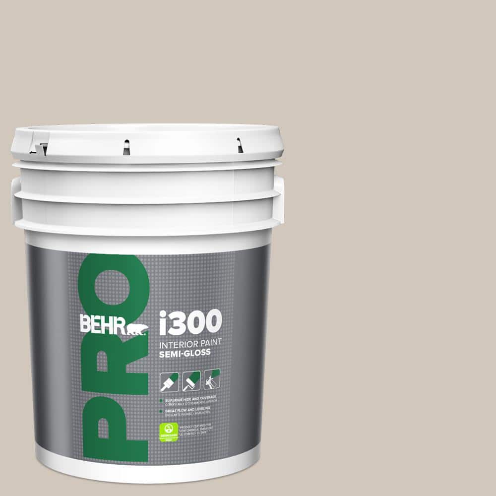 BEHR PRO 5 gal. #N210-2 Cappuccino Froth Semi-Gloss Interior Paint (1)