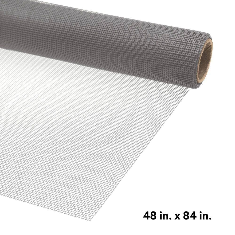 Prime-Line Screen Mesh Roll Standard Duty 48 x 84 in., Silver (1 Roll) (2)