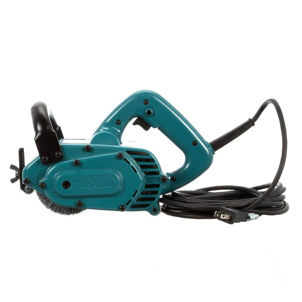 Makita 7.8 Amp 4-3/4 in. x 4 in. Corded Wheel Sander with 100 Grit Nylon Brush Wheel (2)