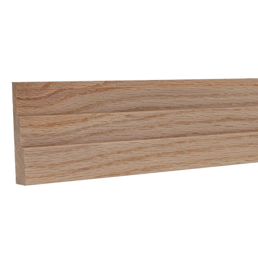 Ornamental Mouldings 0.6875 in. D x 3.5 in. W x 92 in. L Unfinished Red Oak Wood Duncan Sawtooth Casing (1)