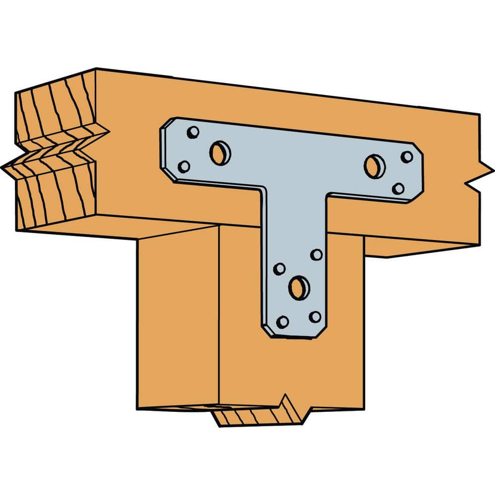 Simpson Strong-Tie 6 in. x 5 in. 14-Gauge Galvanized T Strap (2)