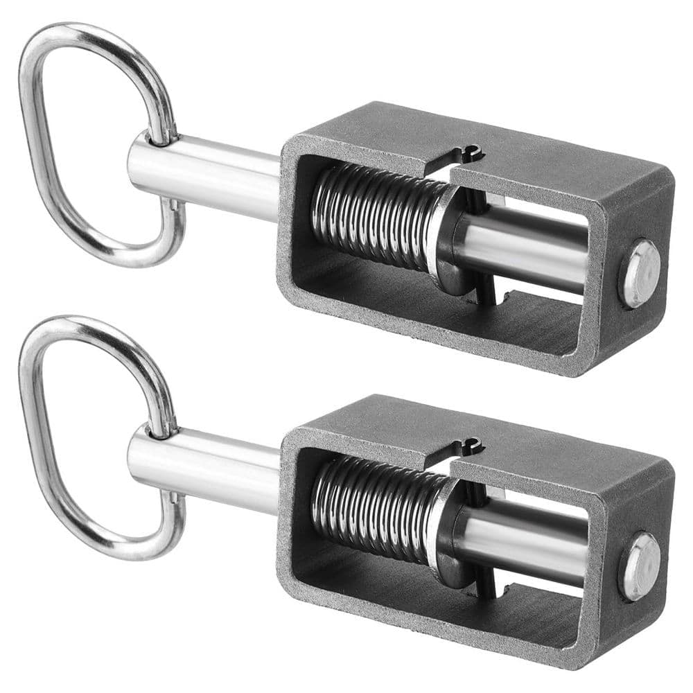 Unbranded 5/8 Spring Latch Assembly for Trailer Gate with Plain Tube Heavy Duty Steel Pack of 2 (1)