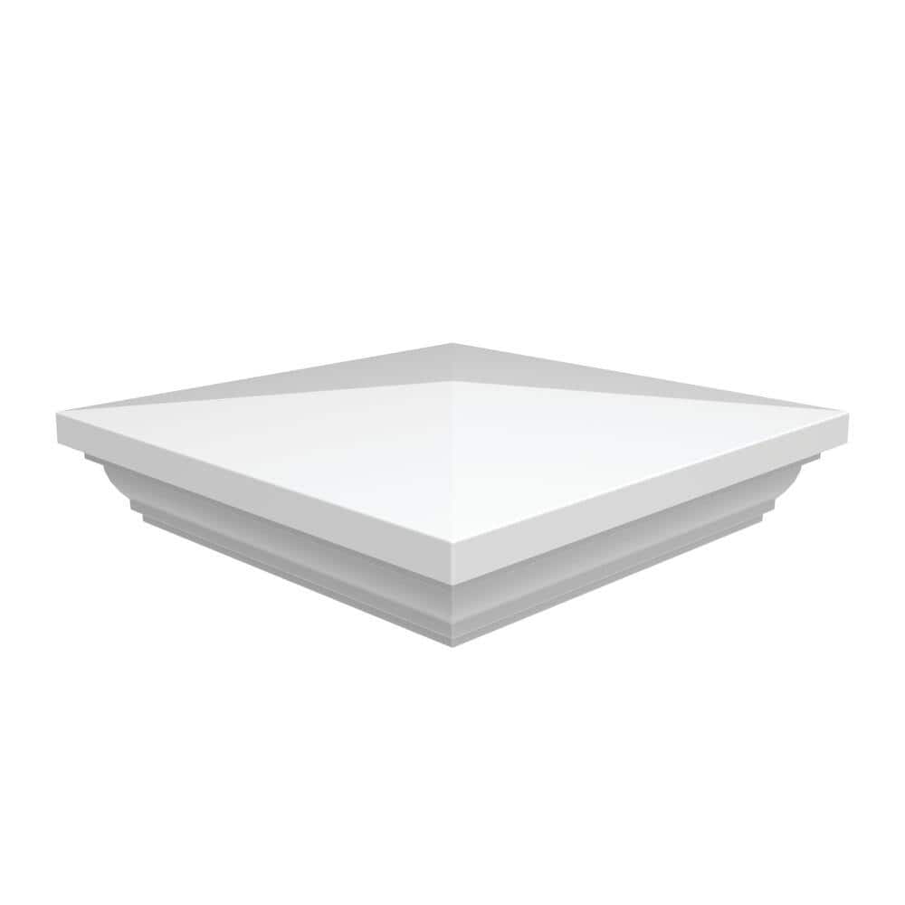 Barrette Outdoor Living 5 in. x 5 in. White Vinyl Fence New England Post Top