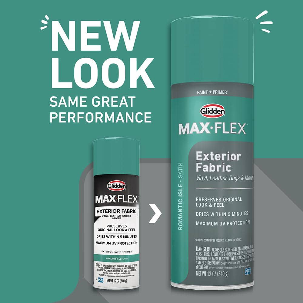 GLIDDEN MAX FLEX 12 oz. Exterior Fabric Spray Paint and Primer (4)