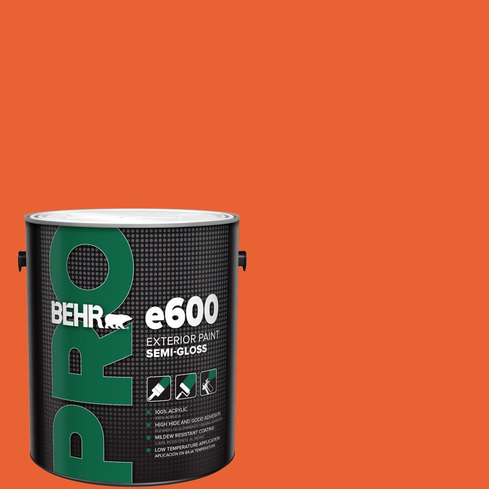 BEHR PRO 1 gal. #210B-7 Flame Semi-Gloss Exterior Paint