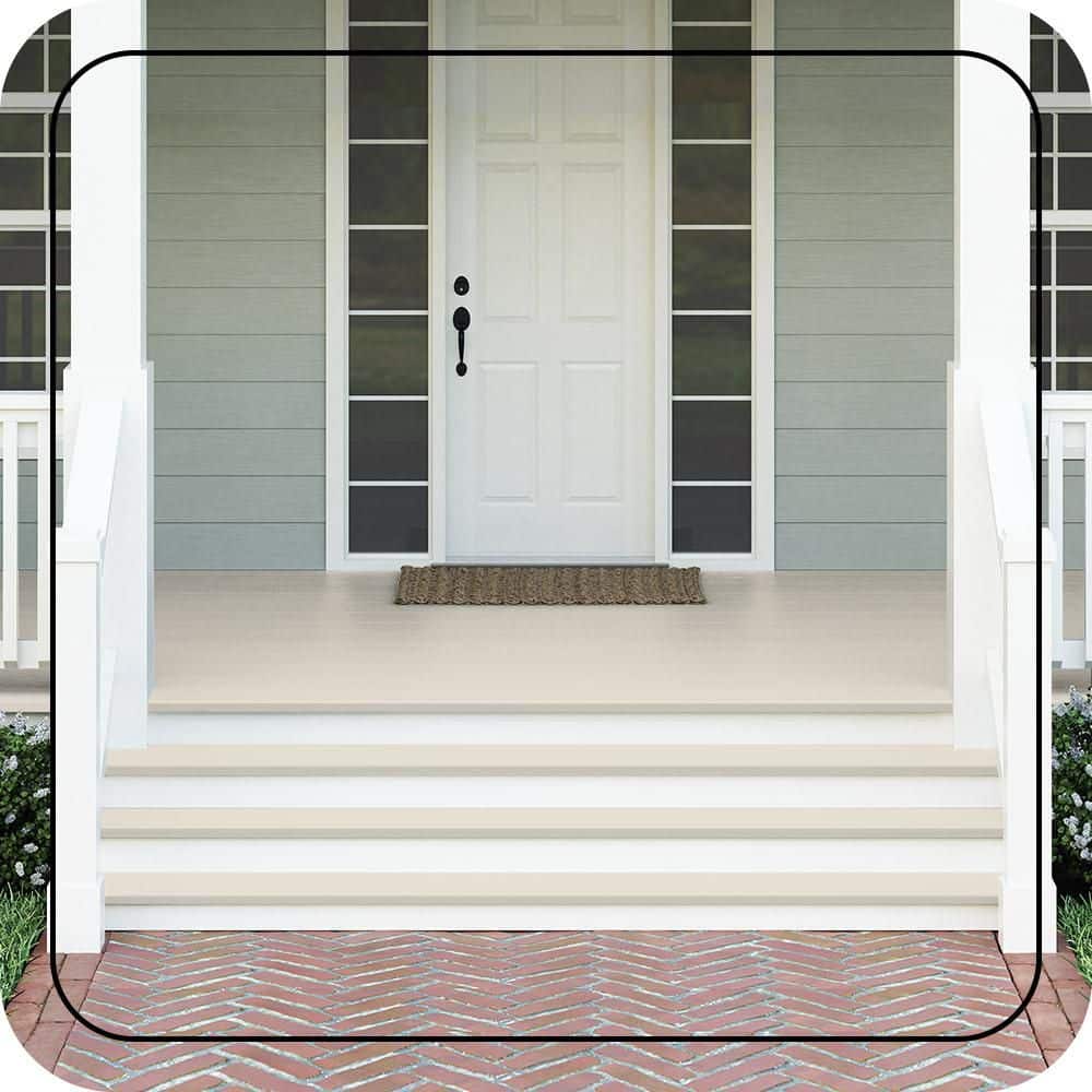 BEHR PREMIUM #W-F-410 Textured Low-Lustre Enamel Interior/Exterior Porch and Patio Anti-Slip Floor Paint (2)