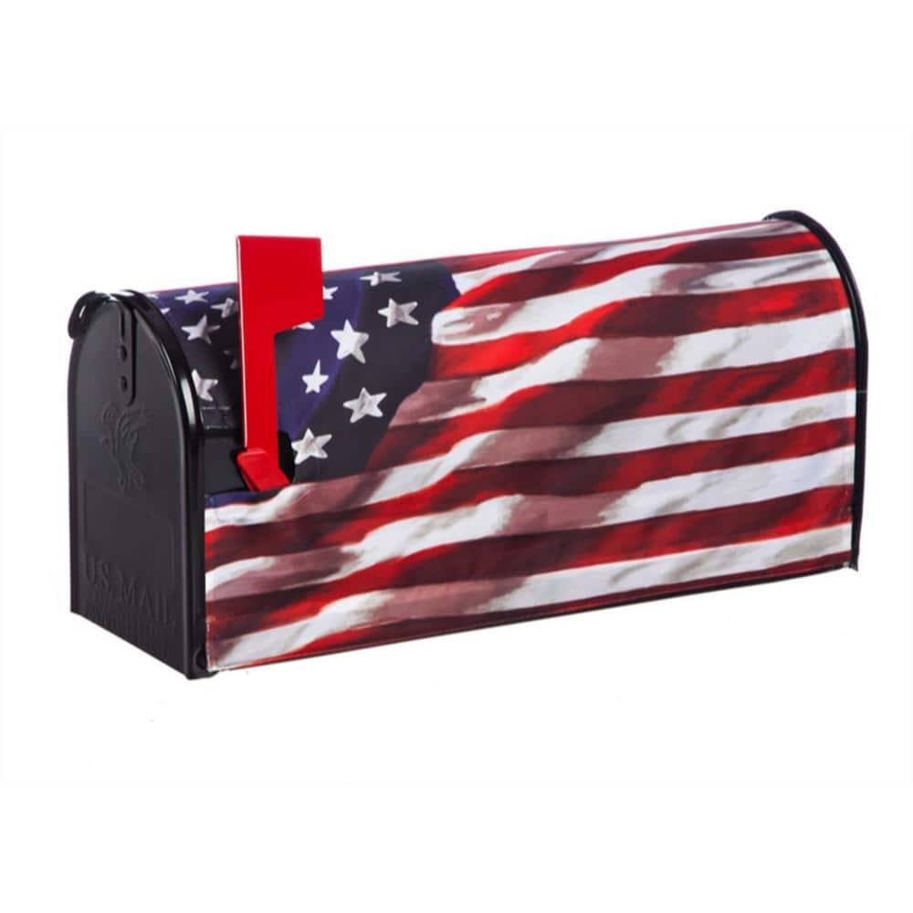 Evergreen 18 in. x 21 in. Nylon America in Motion Magnetic Mailbox Cover