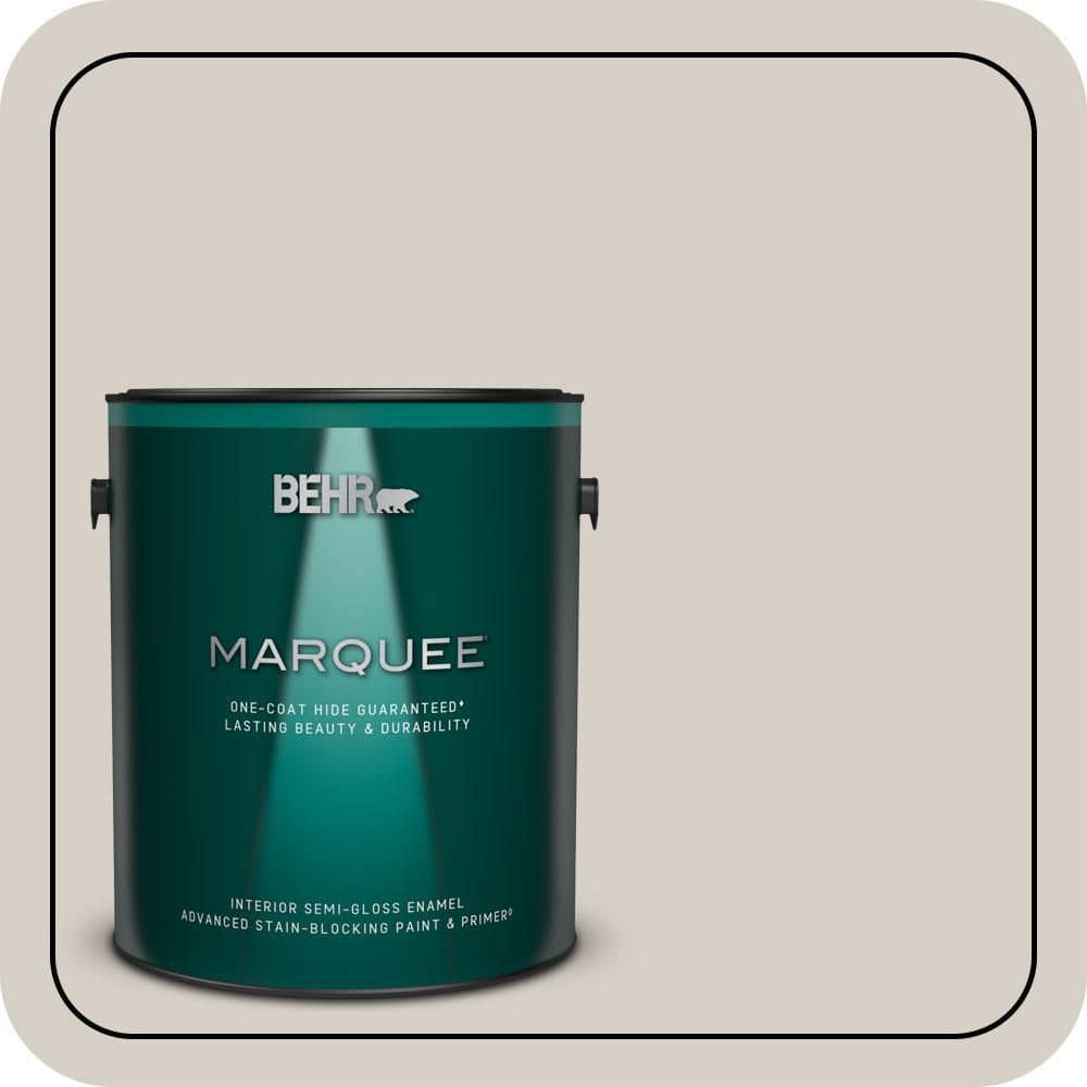 BEHR MARQUEE 1 gal. #T14-7 Offbeat Semi-Gloss Enamel Interior Paint & Primer