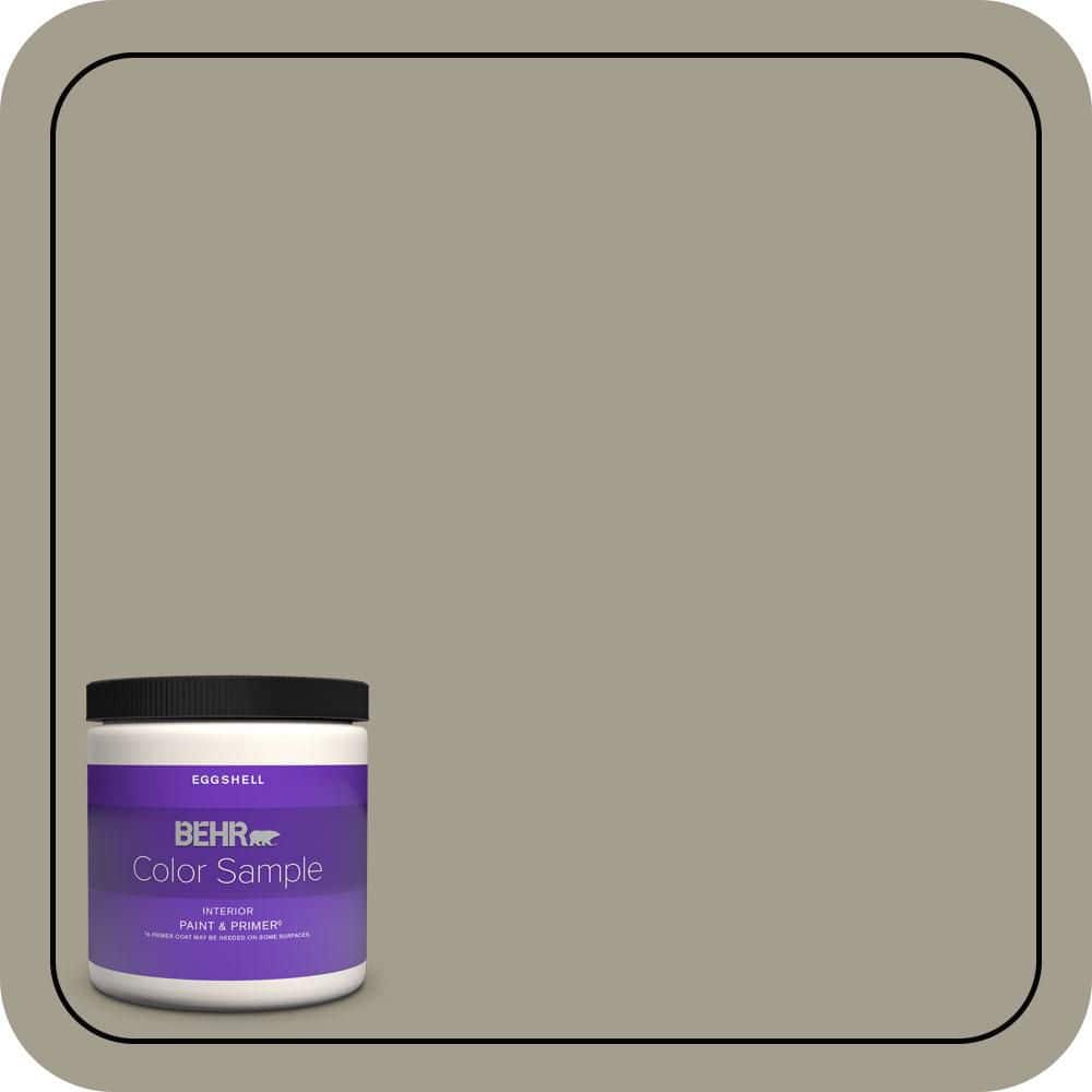 BEHR PREMIUM PLUS 8 oz. #720D-4 Ashwood Eggshell Enamel Interior Paint & Primer Color Sample (1)