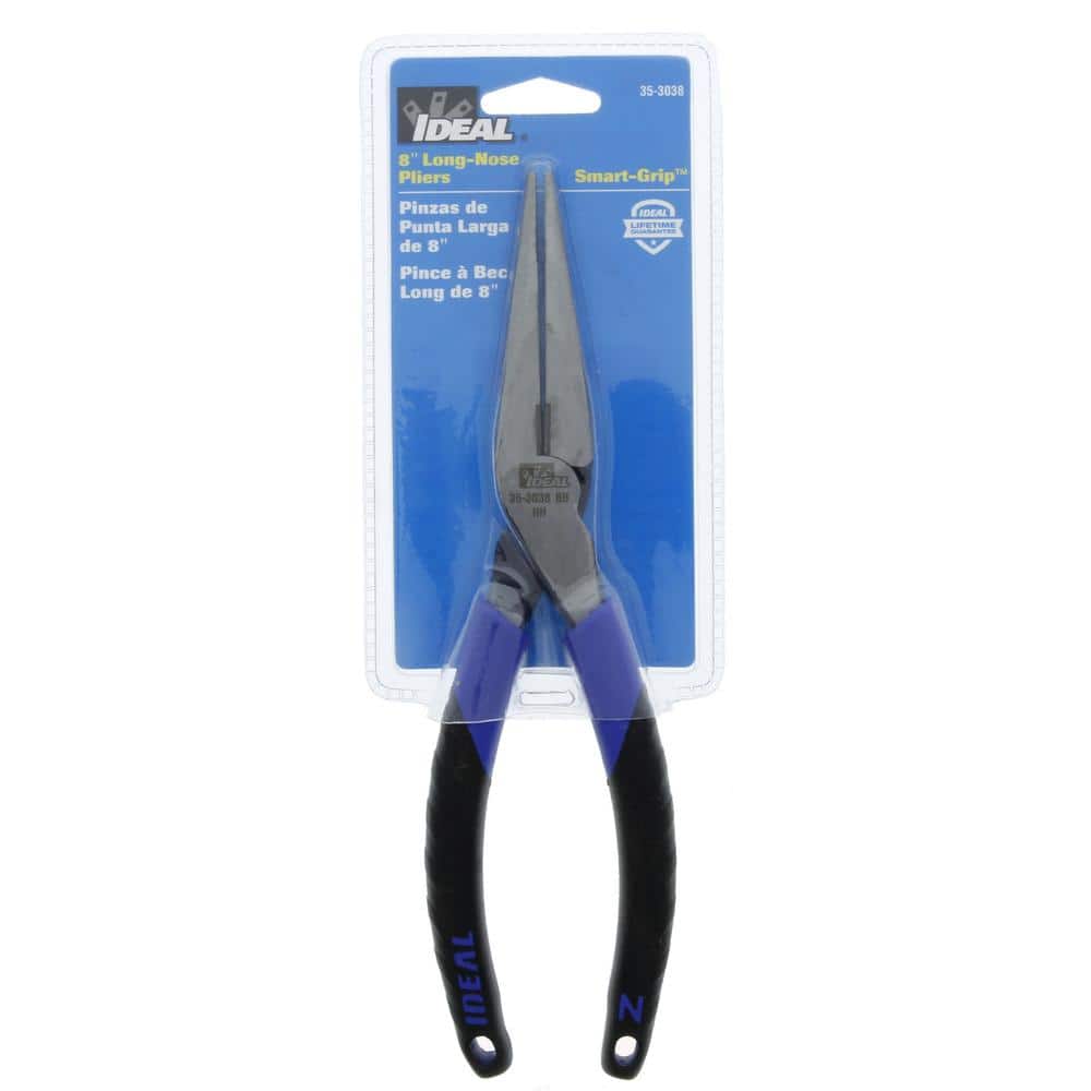 IDEAL 8-1/2 in. Smart Grip Long-Nose Plier with Cutter (2)