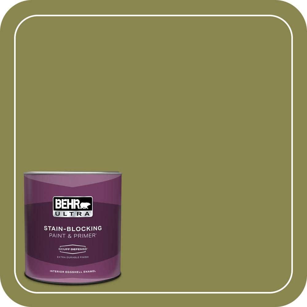 BEHR ULTRA 1 qt. #T15-18 Snap Pea Green Extra Durable Eggshell Enamel Interior Paint & Primer