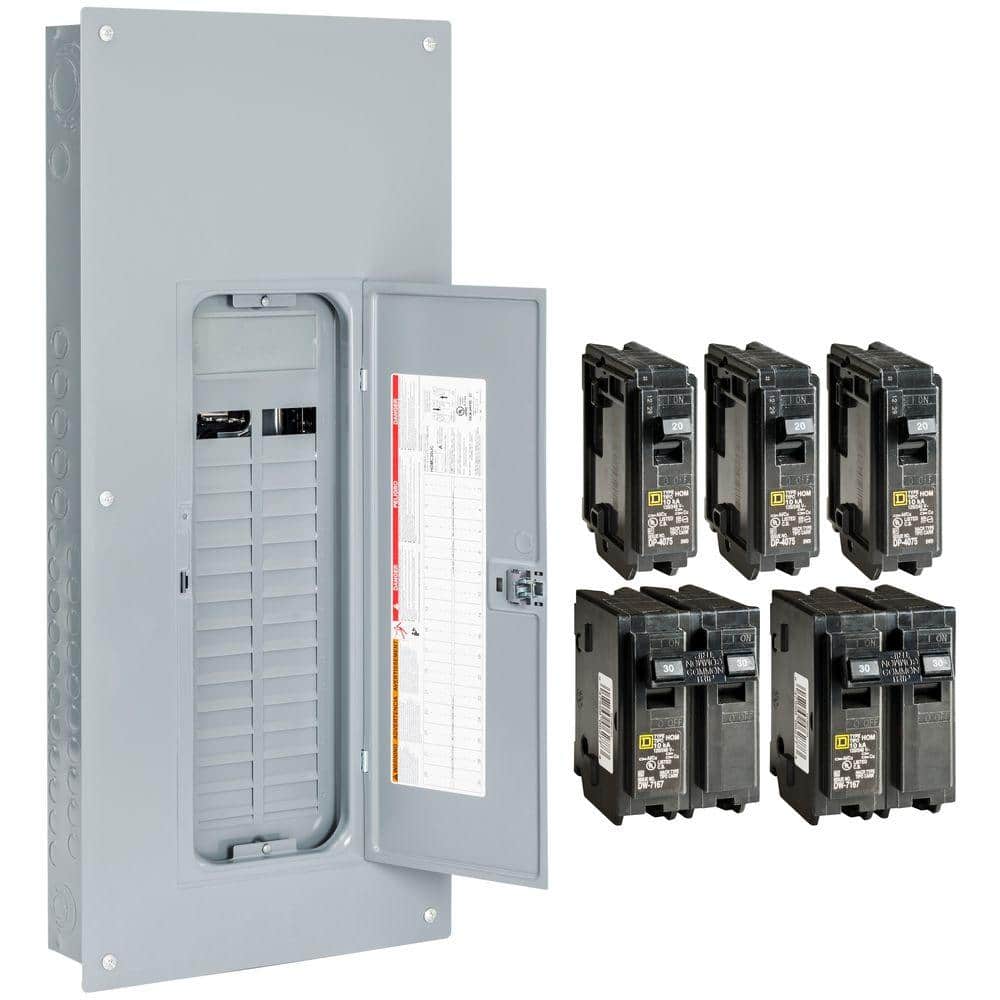 Square D Homeline 225 Amp 30-Space 60-Circuit Indoor Main Lug Plug-On Neutral Load Center w/ Cover, Ground Bar(HOM3060L225PGCVP) (2)