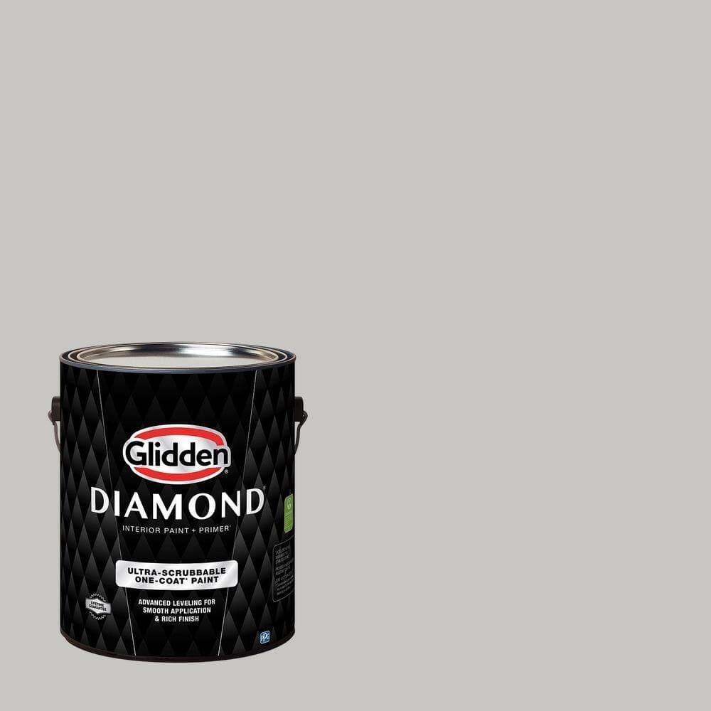 Glidden Diamond 1 gal. PPG0995-3 Silver Band Ultra-Flat Interior Paint with Primer