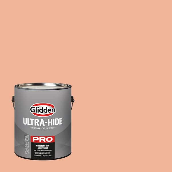 Glidden Ultra-Hide 1 gal. PPG1195-4 Crab Bisque Eggshell Interior Paint (2)