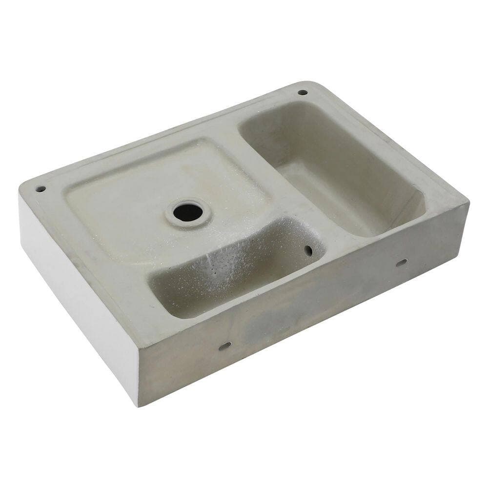 Dueyeeri 5 in. Wall-Mounted Rectangular Bathroom Ceramic Sink in White (3)