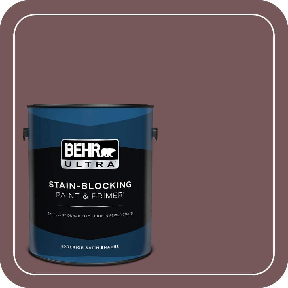 BEHR ULTRA 1 gal. #MQ1-48 Czarina Satin Enamel Exterior Paint & Primer