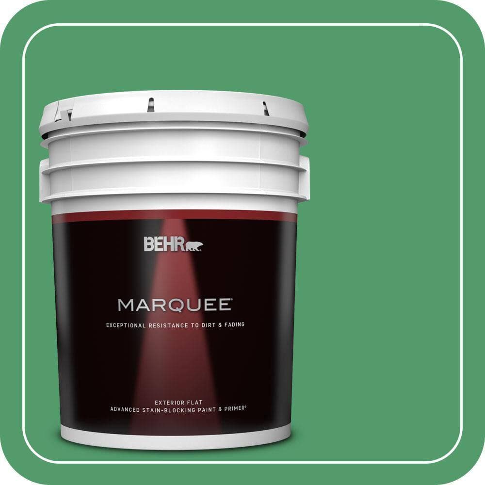 BEHR MARQUEE 5 gal. #P410-6 Solitary Tree Flat Exterior Paint & Primer