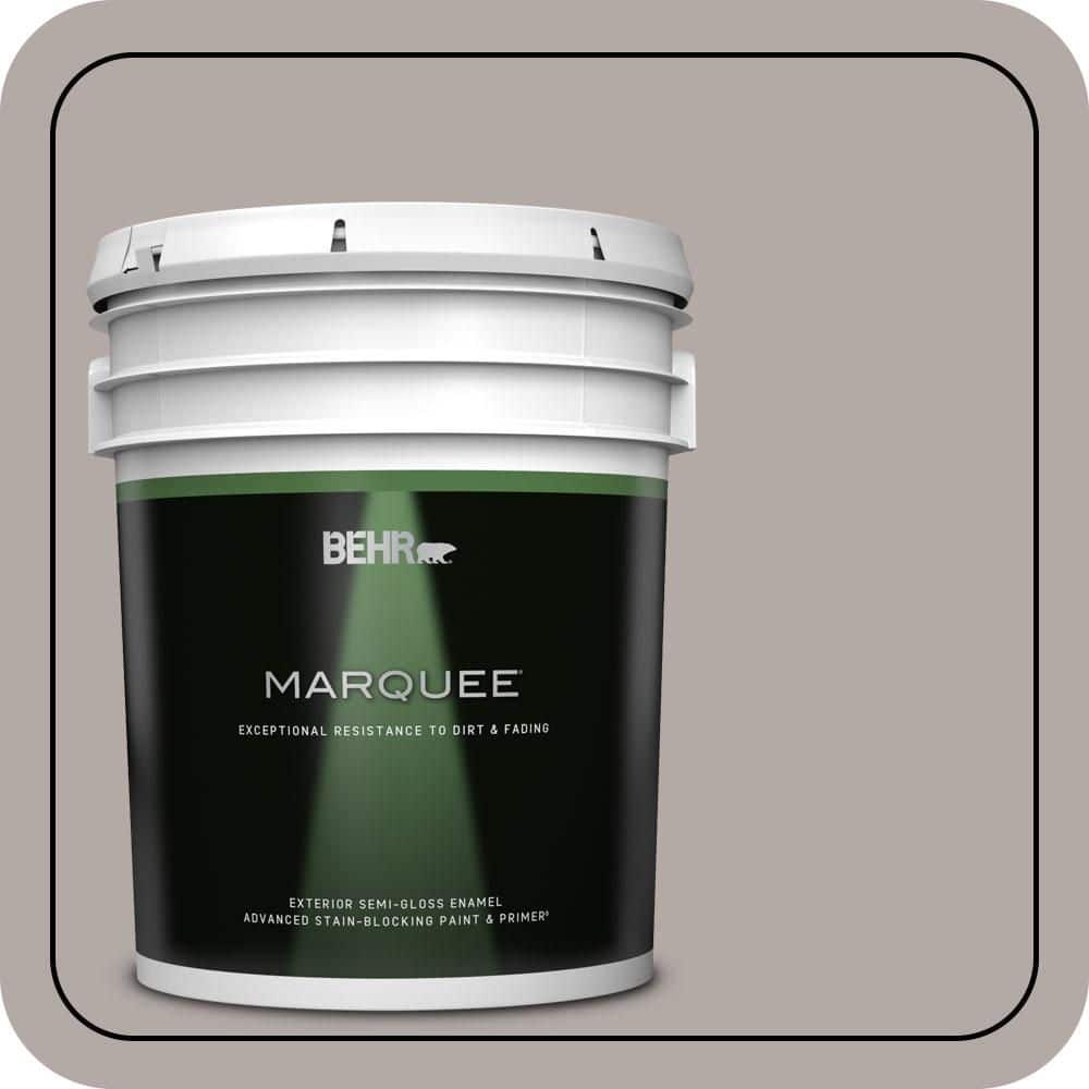BEHR MARQUEE 5 gal. #N140-3 Metropolis Semi-Gloss Enamel Exterior Paint & Primer